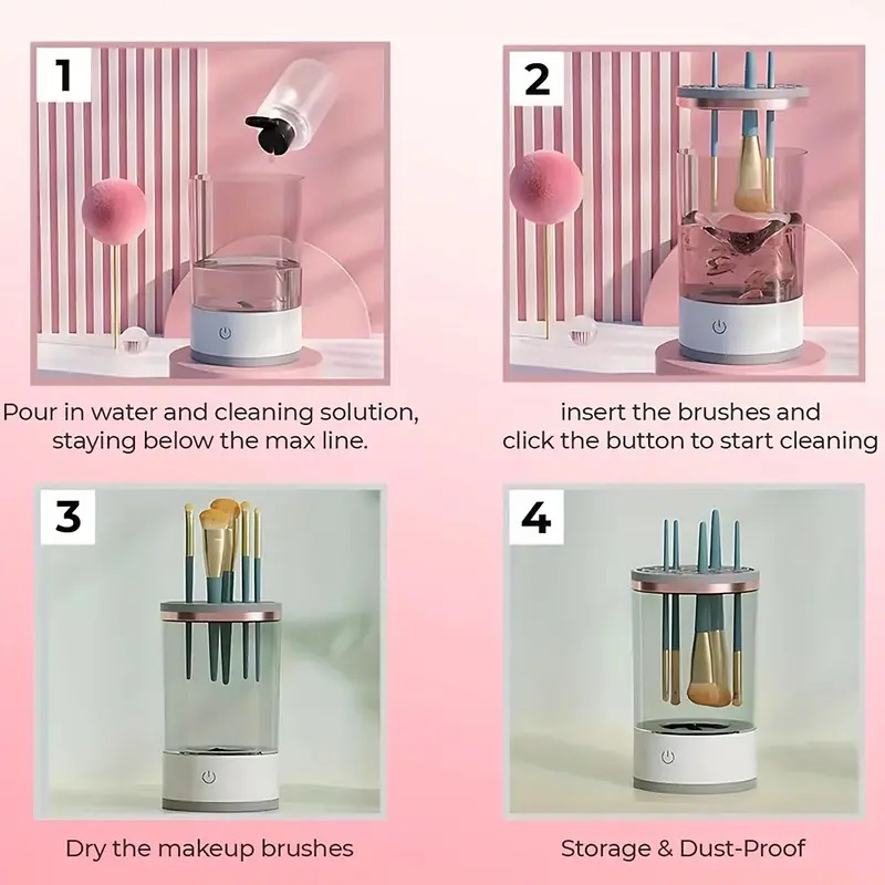 Miniatura 1 de Limpiador De Brochas De Maquillaje